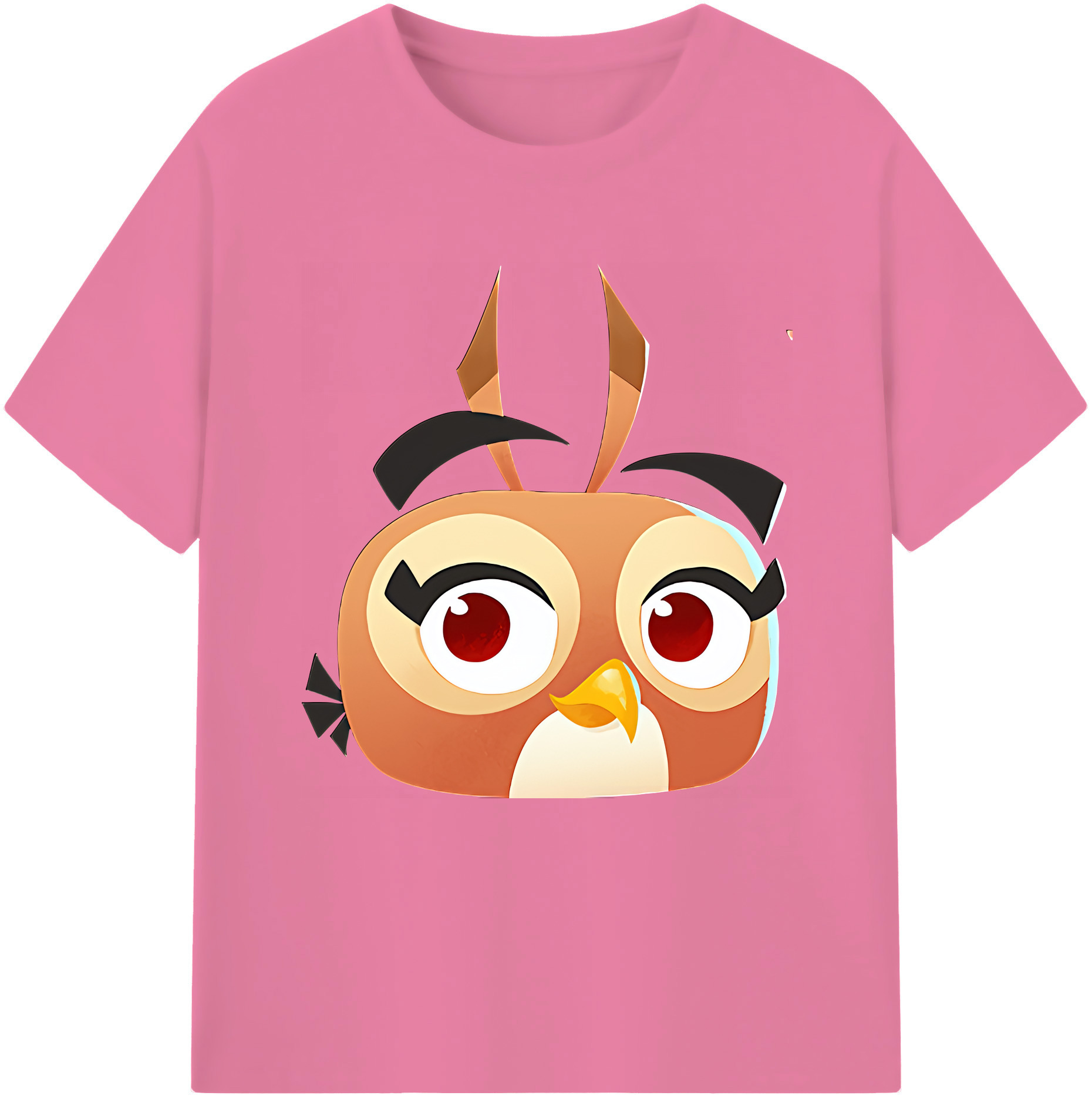（画像用） Angry Birds アングリーバード 綿100％半袖Tシャツ（フロントプリント）